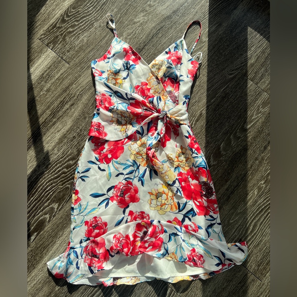 Guess Satin Floral Sundress